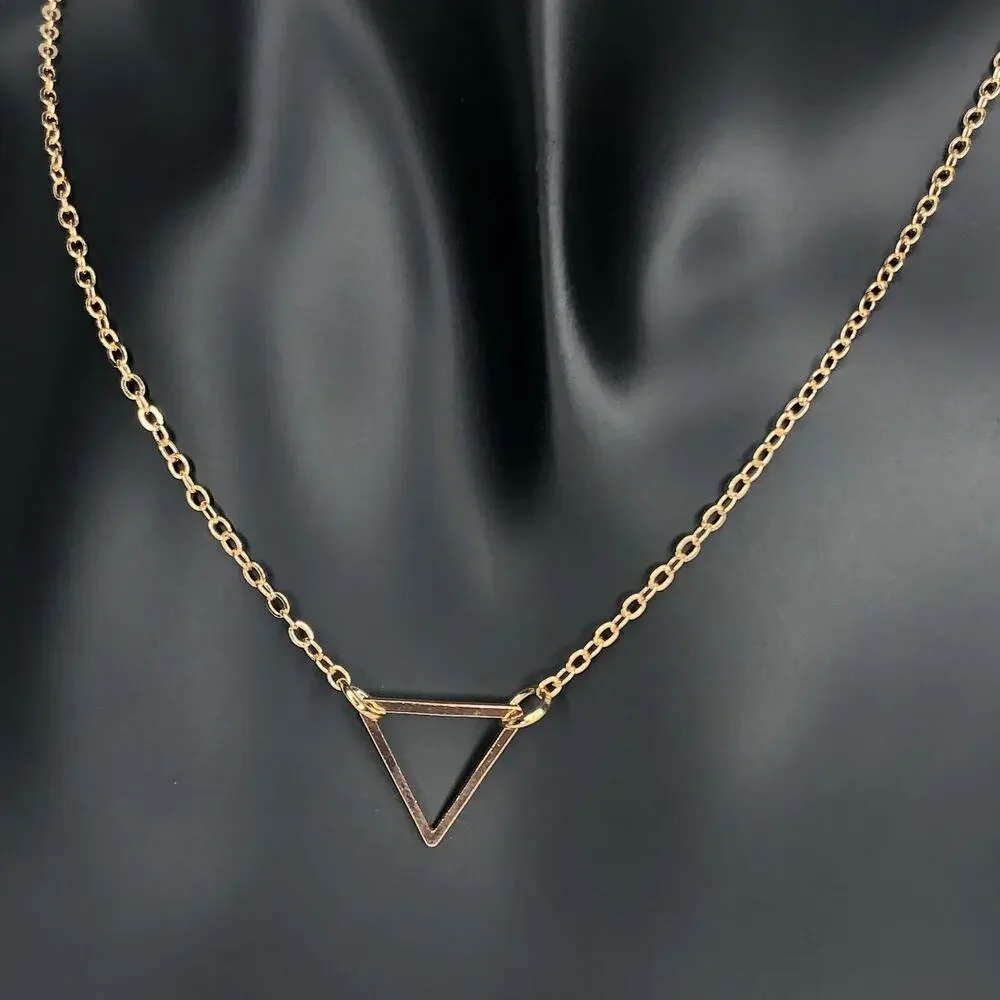 Gold Triangle Necklace